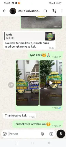 Testimonial Papan Bunga Pernikahan rancakole