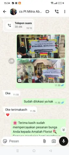 Testimonial Papan Bunga rancakole